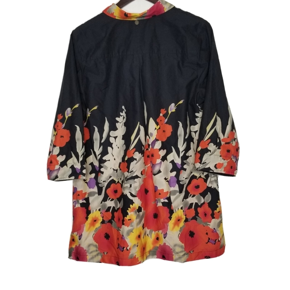 Soft Surroundings Bold Floral Tunic Sz PXL Multico - Picture 3 of 10